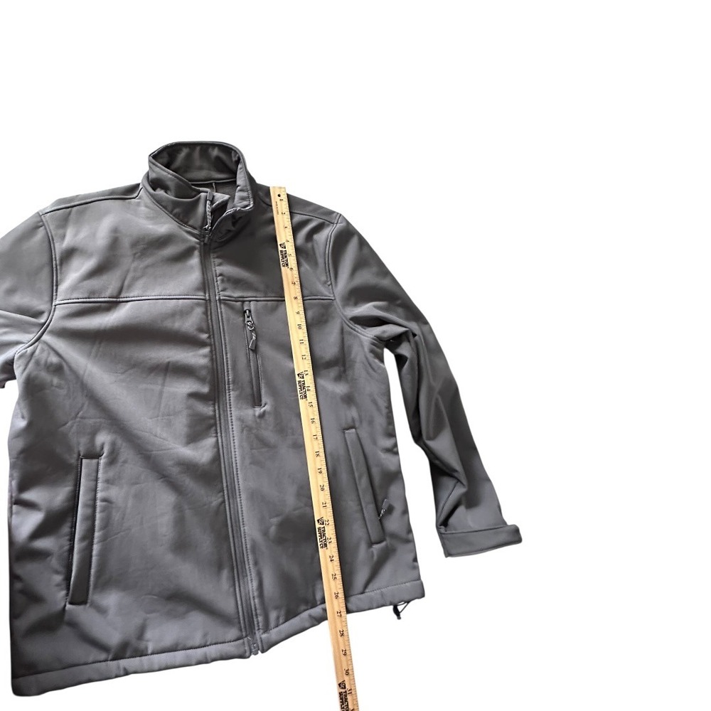 Balanced Tech Softshell Jacket Mens Large Gray Performance Water Resistant - Picture 10 of 14